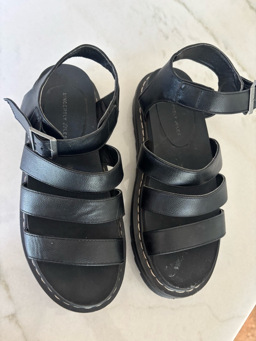 Sincerely Jules Platform Fisherman Sandals “Daring”